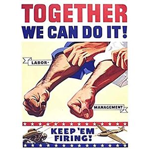 Fine Art Prints War WWII USA Labor Management Keep Firing Advert Art Print Canvas Premium Wall Decor Poster Mural Fine Art Prints War WWII USA Labor Management Keep Firing Advert Art Print Canvas Premium Wall Decor Poster Mural