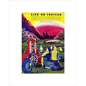 Wee Blue Coo Mag Vintage Life On Jupiter Alien Sci Fi Space 1940 Wall Art Print Wee Blue Coo Mag Vintage Life On Jupiter Alien Sci Fi Space 1940 Wall Art Print