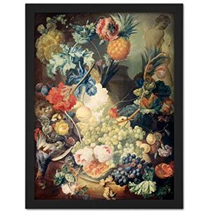 Artery8 Van Os Still Life Flowers Fruits Birds Painting Artwork Framed Wall Art Print 18X24 Inch Artery8 Van Os Still Life Flowers Fruits Birds Painting Artwork Framed Wall Art Print 18X24 Inch