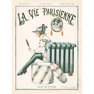 Artery8 La Vie Parisienne War Time Fashion Magazine Cover Art Print Canvas Premium Wall Decor Poster Mural Artery8 La Vie Parisienne War Time Fashion Magazine Cover Art Print Canvas Premium Wall Decor Poster Mural