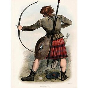 Wee Blue Coo Painting Portrait Highland Clan Scotland Tartan Macquarrie Art Print Poster Wall Decor 12X16 Inch Wee Blue Coo Painting Portrait Highland Clan Scotland Tartan Macquarrie Art Print Poster Wall Decor 12X16 Inch