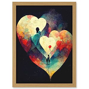 Doppelganger33 LTD Abstract Love Hearts Night Sky Painting Modern Artwork Framed A3 Wall Art Print Doppelganger33 LTD Abstract Love Hearts Night Sky Painting Modern Artwork Framed A3 Wall Art Print