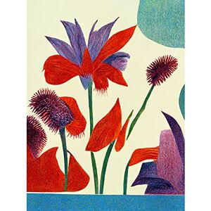 Doppelganger33 LTD Abstract Red Purple Jungle Flowers Floral Large Wall Art Poster Print Thick Paper 18X24 Inch Doppelganger33 LTD Abstract Red Purple Jungle Flowers Floral Large Wall Art Poster Print Thick Paper 18X24 Inch