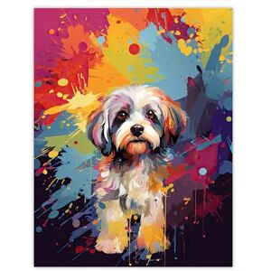 Artery8 Shih Tzu Dog Lover Gift Pet Portrait Colourful Artwork Painting Extra Large XL Wall Art Poster Print Artery8 Shih Tzu Dog Lover Gift Pet Portrait Colourful Artwork Painting Extra Large XL Wall Art Poster Print