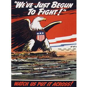 Fine Art Prints Packer War WWII USA Eagle Battleships Fight Advert Premium Wall Art Canvas Print 18X24 Inch Fine Art Prints Packer War WWII USA Eagle Battleships Fight Advert Premium Wall Art Canvas Print 18X24 Inch