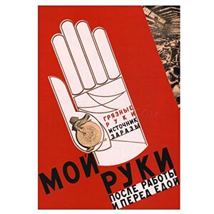 Wee Blue Coo Vintage Ad Health Hygiene Wash Hand Soviet Union Wall Art Print Wee Blue Coo Vintage Ad Health Hygiene Wash Hand Soviet Union Wall Art Print