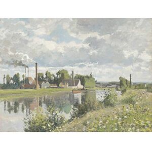 Artery8 Pissarro The River Oise Near Pontoise 1873 Painting Large Wall Art Poster Print Thick Paper 18X24 Inch Artery8 Pissarro The River Oise Near Pontoise 1873 Painting Large Wall Art Poster Print Thick Paper 18X24 Inch