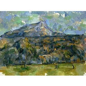 Fine Art Prints Paul Cezanne Mont Sainte Victoire Kunstdruck auf Leinwand, großes Poster Fine Art Prints Paul Cezanne Mont Sainte Victoire Kunstdruck auf Leinwand, großes Poster