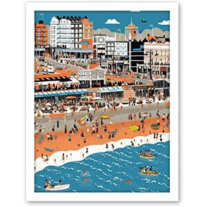 Artery8 Brighton Beach and Palace Pier Modern Abstract Artwork Framed Wall Art Print 18X24 Inch Artery8 Brighton Beach and Palace Pier Modern Abstract Artwork Framed Wall Art Print 18X24 Inch