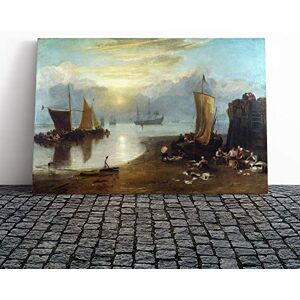 Big Box Art Canvas Print Wall Art Joseph William Turner Sun Rising Through Vapour (2) Mounted & Stretched Box Frame Picture Home Decor for Kitchen, Living Room, Bedroom, Multi-Colour, 20x14 Inch Big Box Art Canvas Print Wall Art Joseph William Turner Sun Rising Through Vapour (2) Mounted & Stretched Box Frame Picture Home Decor for Kitchen, Living Room, Bedroom, Multi-Colour, 20x14 Inch