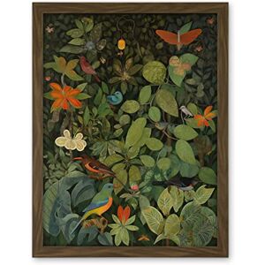 Artery8 Audubon Style Birds and Insects in Jungle Artwork Framed Wall Art Print 18X24 Inch Artery8 Audubon Style Birds and Insects in Jungle Artwork Framed Wall Art Print 18X24 Inch