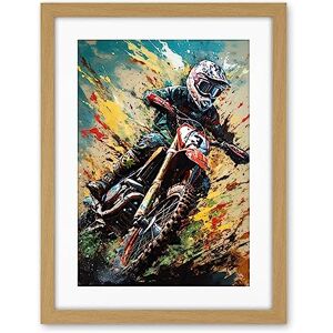 Artery8 Motocross Race Sport Driver Action Shot Painting Artwork Framed Wall Art Print 18X24 Inch Artery8 Motocross Race Sport Driver Action Shot Painting Artwork Framed Wall Art Print 18X24 Inch