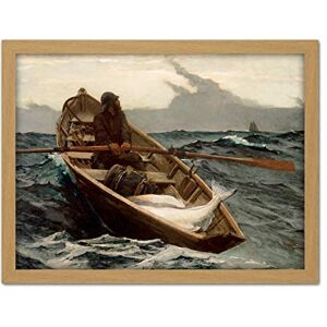 Fine Art Prints Winslow Homer Fog Warning Painting Artwork Framed Wall Art Print 18X24 Inch Fine Art Prints Winslow Homer Fog Warning Painting Artwork Framed Wall Art Print 18X24 Inch