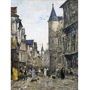 Artery8 Eugene Boudin Rue Saintromain Rouen Painting Art Print Canvas Premium Wall Decor Poster Mural Artery8 Eugene Boudin Rue Saintromain Rouen Painting Art Print Canvas Premium Wall Decor Poster Mural