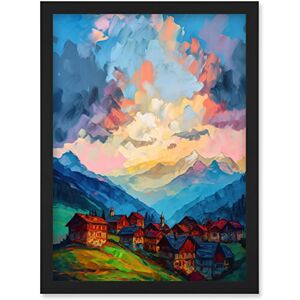 Artery8 - Atmospheric Clouds at Dawn - A4 - Framed - Wall art Artery8 - Atmospheric Clouds at Dawn - A4 - Framed - Wall art
