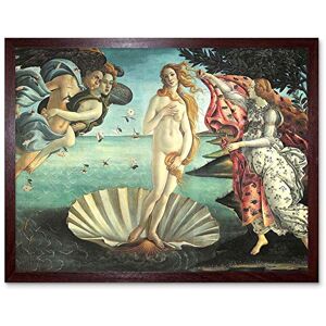 Wee Blue Coo Painting Sea Shell Goddess Birth Venus Botticelli Art Print Framed Poster Wall Decor 12X16 Inch Wee Blue Coo Painting Sea Shell Goddess Birth Venus Botticelli Art Print Framed Poster Wall Decor 12X16 Inch