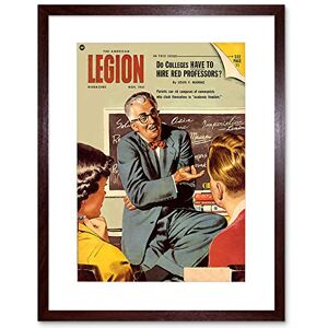 Wee Blue Coo Magazine Cover 1951 American Legion Communist Professors Framed Wall Art Print Wee Blue Coo Magazine Cover 1951 American Legion Communist Professors Framed Wall Art Print