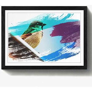 Arty Pie Framed Print Black A2 (24.5x18 Inch) Sparrow Bird (4) V2, Wood, Multi-Colour, 60 x 42 x 2 cm Arty Pie Framed Print Black A2 (24.5x18 Inch) Sparrow Bird (4) V2, Wood, Multi-Colour, 60 x 42 x 2 cm