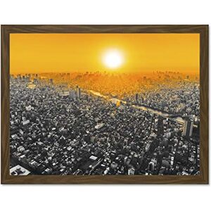 Fine Art Prints Martinnen Sunset Over Tokyo Japan Large Framed Art Print Poster Wall Decor 18x24 inch Fine Art Prints Martinnen Sunset Over Tokyo Japan Large Framed Art Print Poster Wall Decor 18x24 inch