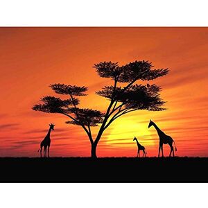 Wee Blue Coo Photo Composition African Sun Silhouette Giraffe Art Print Poster Wall Decor 12X16 Inch Wee Blue Coo Photo Composition African Sun Silhouette Giraffe Art Print Poster Wall Decor 12X16 Inch