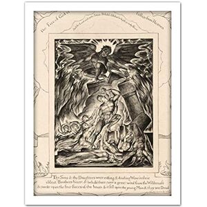 Artery8 Blake The Destruction Of Jobs Sons 1825 Painting Artwork Framed Wall Art Print 18X24 Inch Artery8 Blake The Destruction Of Jobs Sons 1825 Painting Artwork Framed Wall Art Print 18X24 Inch