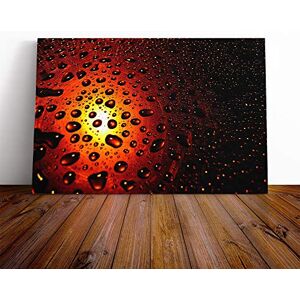 Big Box Art Canvas Print Wall Water Droplet Rain Abstract Art (5) Mounted & Stretched Box Frame Picture Home Decor for Kitchen, Living Room, Bedroom, Hallway, Multi-Colour, 24x16 Inch Big Box Art Canvas Print Wall Water Droplet Rain Abstract Art (5) Mounted & Stretched Box Frame Picture Home Decor for Kitchen, Living Room, Bedroom, Hallway, Multi-Colour, 24x16 Inch