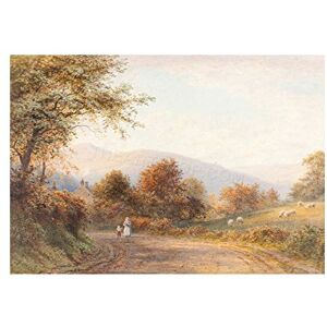 Wee Blue Coo Painting Landscape Marshall Near Abergavenny Llanfoist Wall Art Print Wee Blue Coo Painting Landscape Marshall Near Abergavenny Llanfoist Wall Art Print
