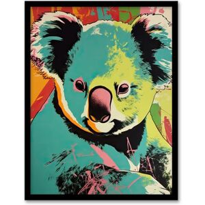Artery8 Koala Bear Abstract Teal And Orange Artwork Animal Portrait Vibrant Bold Bright Colourful Painting Artwork Framed Wall Art Print A4 Artery8 Koala Bear Abstract Teal And Orange Artwork Animal Portrait Vibrant Bold Bright Colourful Painting Artwork Framed Wall Art Print A4
