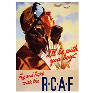 Wee Blue Coo Vintage Ad War WWII Canada RCAF Pilot Fight Fly Wall Art Print Wee Blue Coo Vintage Ad War WWII Canada RCAF Pilot Fight Fly Wall Art Print