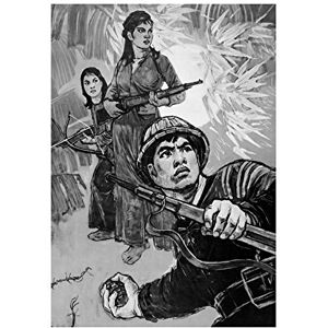 Wee Blue Coo Ad War Vietnam Jungle Soldiers Drawing Grenade Gun Wall Art Print Wee Blue Coo Ad War Vietnam Jungle Soldiers Drawing Grenade Gun Wall Art Print