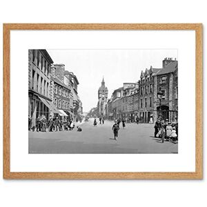 Wee Blue Coo Hawick High Street Scotland Vintage History Old BW Framed Wall Art Print Wee Blue Coo Hawick High Street Scotland Vintage History Old BW Framed Wall Art Print