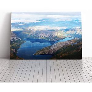 Big Box Art Canvas Print Wall Art Landscape Norway Mountains and Lake (2) Mounted & Stretched Framed Picture Home Decor for Kitchen, Living Room, Bedroom, Hallway, Multi-Colour, 30x20 Inch Big Box Art Canvas Print Wall Art Landscape Norway Mountains and Lake (2) Mounted & Stretched Framed Picture Home Decor for Kitchen, Living Room, Bedroom, Hallway, Multi-Colour, 30x20 Inch