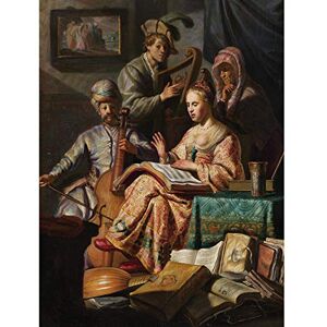 Artery8 Rembrandt Musical Company Still Life Instruments Large Wall Art Poster Print Thick Paper 18X24 Inch Artery8 Rembrandt Musical Company Still Life Instruments Large Wall Art Poster Print Thick Paper 18X24 Inch
