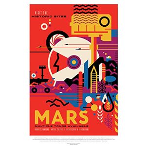 Wee Blue Coo NASA Space Travel Advert Mars Large Wall Art Poster Print Thick Paper 18X24 Inch Wee Blue Coo NASA Space Travel Advert Mars Large Wall Art Poster Print Thick Paper 18X24 Inch