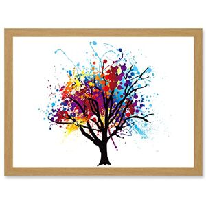 Artery8 - Abstract Colourful Tree Splash - A4 - Art Print Artery8 - Abstract Colourful Tree Splash - A4 - Art Print
