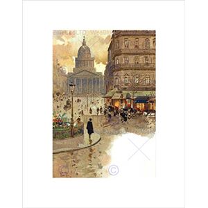 Wee Blue Coo Painting Luigi Pointilism Pantheon Paris City View Wall Art Print Wee Blue Coo Painting Luigi Pointilism Pantheon Paris City View Wall Art Print