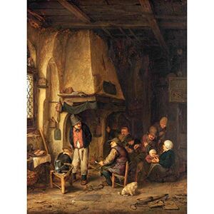 Artery8 Adriaen Van Ostade The Skaters Peasants Interior Art Print Canvas Premium Wall Decor Poster Mural Artery8 Adriaen Van Ostade The Skaters Peasants Interior Art Print Canvas Premium Wall Decor Poster Mural