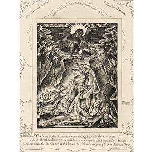Artery8 Blake The Destruction Of Jobs Sons 1825 Painting Premium Wall Art Canvas Print 18X24 Inch Artery8 Blake The Destruction Of Jobs Sons 1825 Painting Premium Wall Art Canvas Print 18X24 Inch