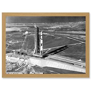 Artery8 Space Nasa Aerial View Apollo 11 Saturn V Rocket USA Moon Mission Artwork Framed Wall Art Print A4 Artery8 Space Nasa Aerial View Apollo 11 Saturn V Rocket USA Moon Mission Artwork Framed Wall Art Print A4