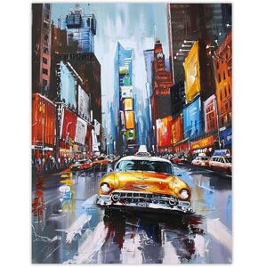 Artery8 New York City Colourful Street Cityscape Taxi Cab Living Room Extra Large XL Wall Art Poster Print Artery8 New York City Colourful Street Cityscape Taxi Cab Living Room Extra Large XL Wall Art Poster Print