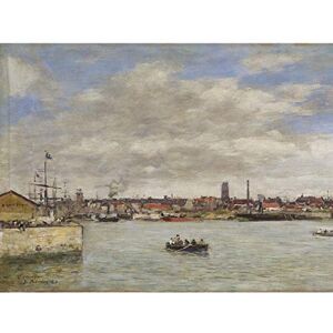 Artery8 Eugene Boudin Dunkerque 1889 Painting Extra Large XL Wall Art Poster Print Artery8 Eugene Boudin Dunkerque 1889 Painting Extra Large XL Wall Art Poster Print