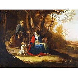 Artery8 Van Vianen Rest On The Flight Into Egypt Painting Unframed Wall Art Print Poster Home Decor Premium Artery8 Van Vianen Rest On The Flight Into Egypt Painting Unframed Wall Art Print Poster Home Decor Premium