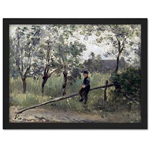 Artery8 Jozef Israels Country Boy On Pole Barrier Painting Artwork Framed Wall Art Print 18X24 Inch Artery8 Jozef Israels Country Boy On Pole Barrier Painting Artwork Framed Wall Art Print 18X24 Inch