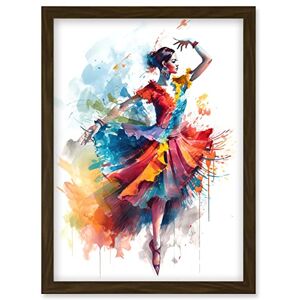 Artery8 - Flamenco Dancer in Motion Rainbow Colour Dress Artery8 - Flamenco Dancer in Motion Rainbow Colour Dress