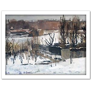 Artery8 Breitner View Oosterpark Amsterdam Snow Painting Artwork Framed Wall Art Print 18X24 Inch Artery8 Breitner View Oosterpark Amsterdam Snow Painting Artwork Framed Wall Art Print 18X24 Inch