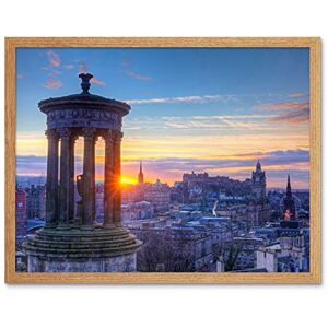 Wee Blue Coo Calton Hill Edinburgh Sunset Art Print Framed Poster Wall Decor 12x16 inch Wee Blue Coo Calton Hill Edinburgh Sunset Art Print Framed Poster Wall Decor 12x16 inch