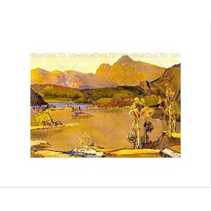 Wee Blue Coo Painting Lake District Valley Scenic Cumbria England UK Wall Art Print Wee Blue Coo Painting Lake District Valley Scenic Cumbria England UK Wall Art Print