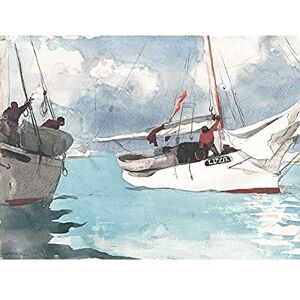 Artery8 Homer Fishing Boats Key West Painting Unframed Wall Art Print Poster Home Decor Premium Artery8 Homer Fishing Boats Key West Painting Unframed Wall Art Print Poster Home Decor Premium