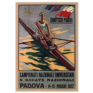 Wee Blue Coo Sport Rowing Canoe Padova Italy Regatta Ad Framed Art Print Picture F12X1116 Wee Blue Coo Sport Rowing Canoe Padova Italy Regatta Ad Framed Art Print Picture F12X1116