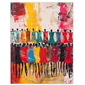 Artery8 Traditional African Choir Colourful Oil Painting Living Room Large Wall Art Poster Print Thick Paper 18X24 Inch Artery8 Traditional African Choir Colourful Oil Painting Living Room Large Wall Art Poster Print Thick Paper 18X24 Inch